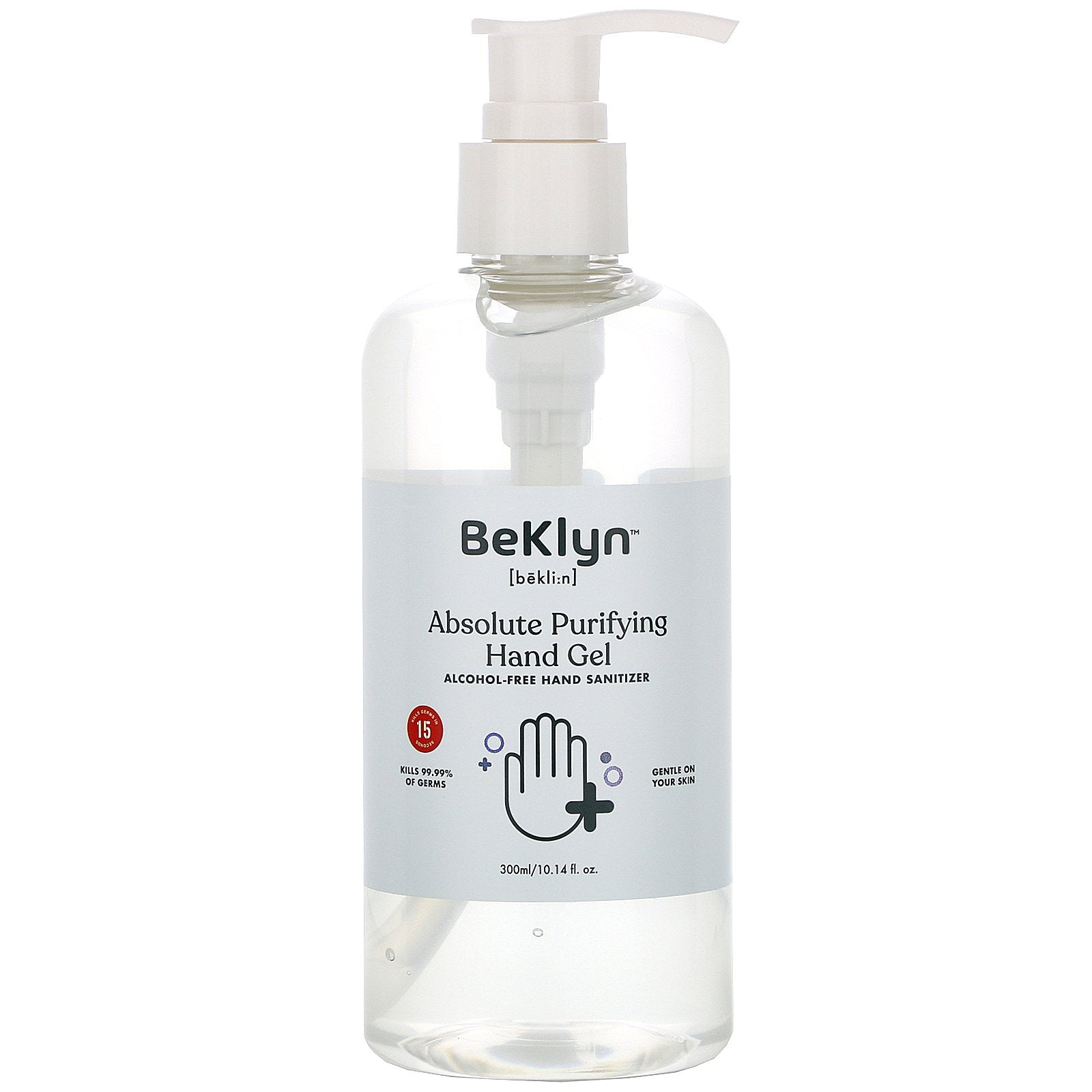 BeKLYN, Absolute Purifying Hand Gel, Alcohol-Free Hand Sanitizer, 10.14 fl oz (300 ml)