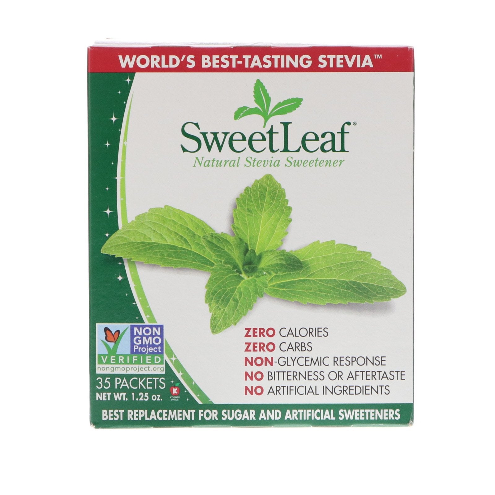 Wisdom Natural, SweetLeaf, Natural Stevia Sweetener, 35 Packets, 1.25 oz