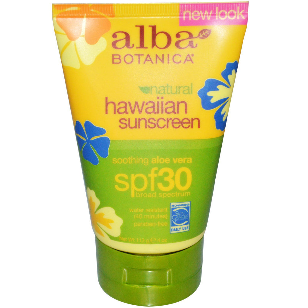 Alba Botanica, Natural Hawaiian Sunscreen, SPF 30, 4 oz (113 g)