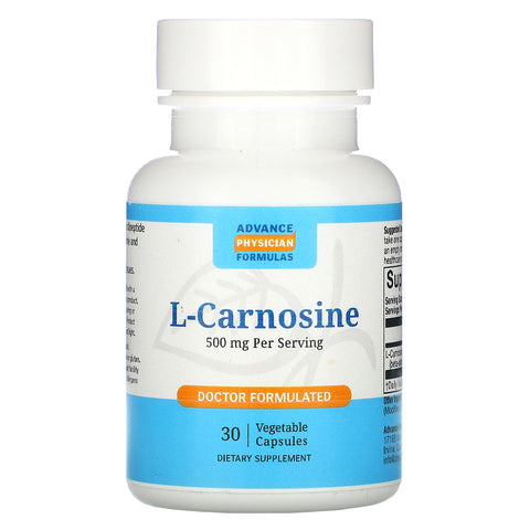 Advance Physician Formulas, L-Carnosine, 500 mg, 30 Vegetable Capsules