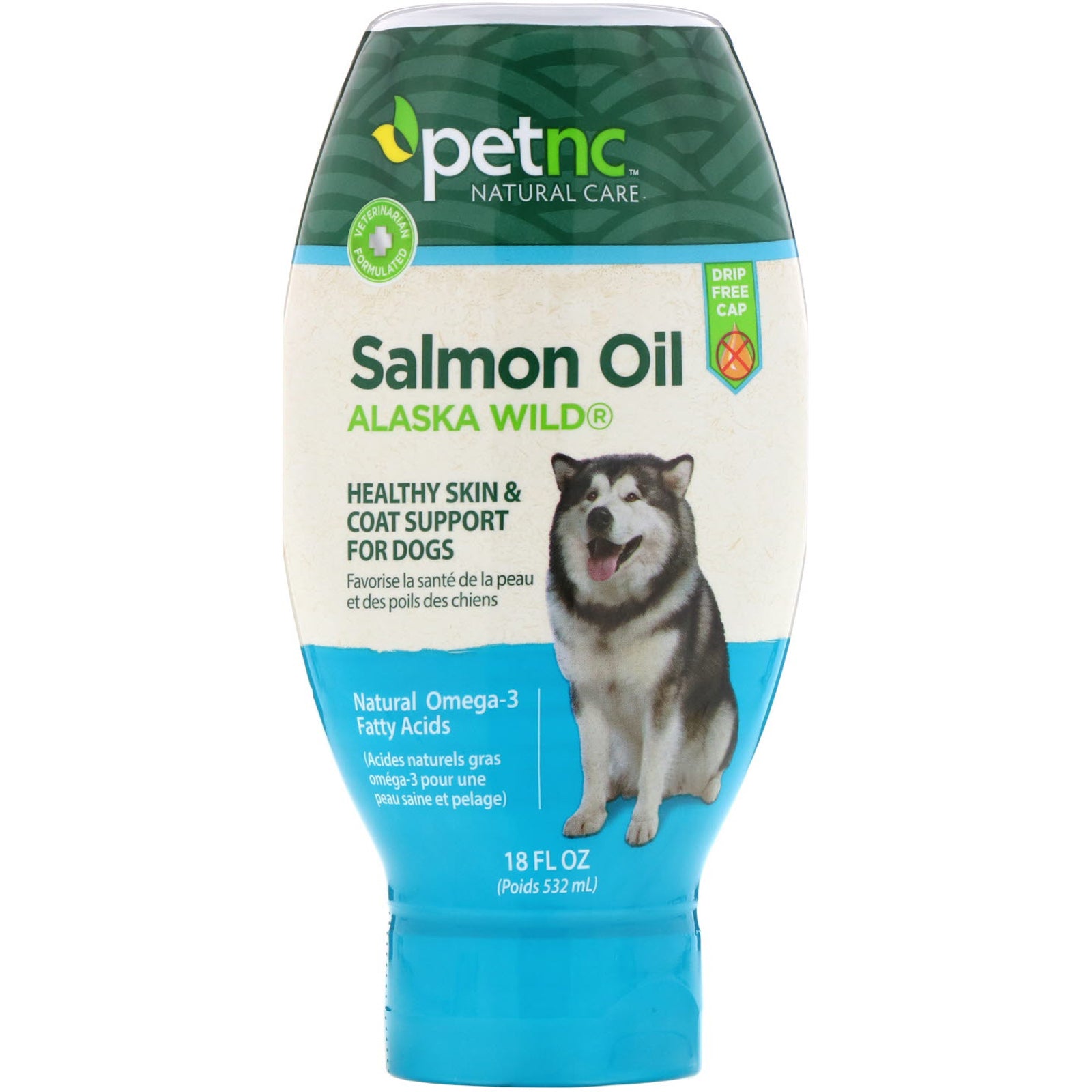 petnc NATURAL CARE, Alaska Wild Salmon Oil, For Dogs, 18 oz (532 ml)