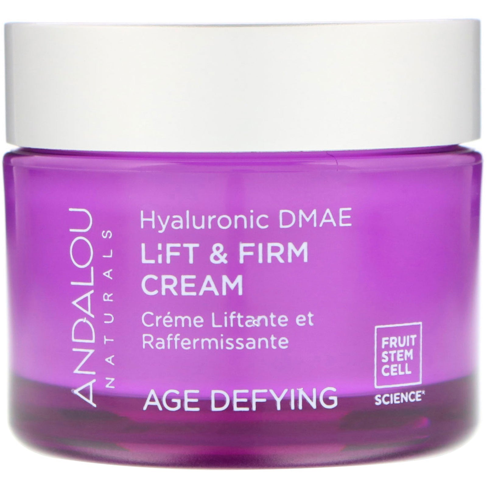 Andalou Naturals, Lift & Firm Cream, Hyaluronic DMAE, 1.7 oz (50 g)