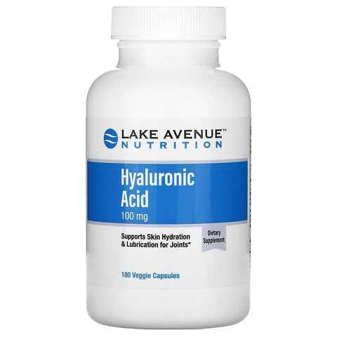 Lake Avenue Nutrition, Hyaluronic Acid, 100 mg, 180 Veggie Capsules