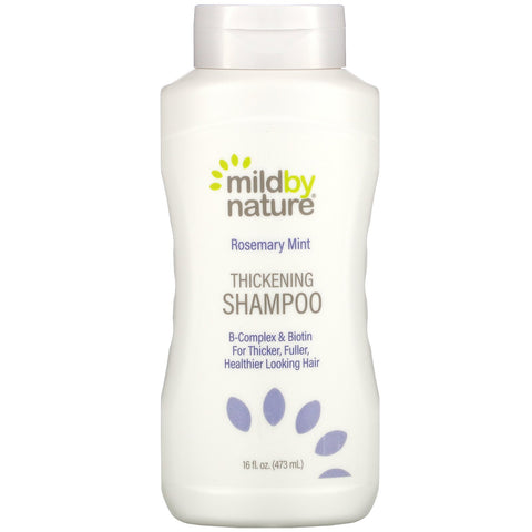 Mild By Nature, Thickening Shampoo, B-Complex & Biotin, Rosemary Mint, 16 fl oz (473 ml)