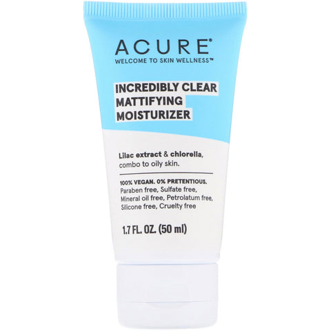 Acure, Incredibly Clear, Mattifying Moisturizer, 1.7 fl oz (50 ml)