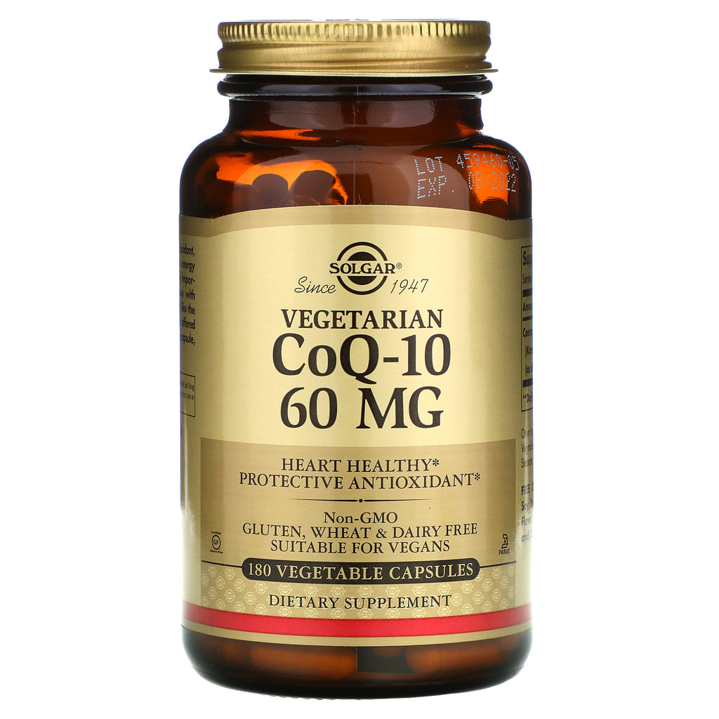 Solgar, Vegetarian CoQ-10, 60 mg, 180 Vegetable Capsules