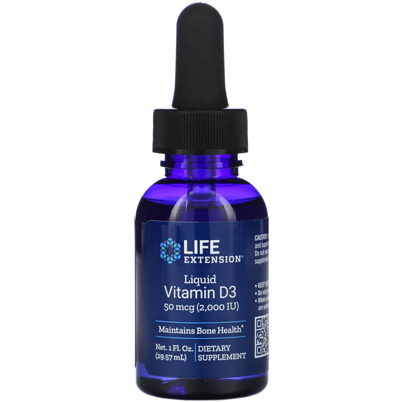 Life Extension, Liquid Vitamin D3, 50 mcg (2,000 IU), 1 fl oz (29.57 ml)