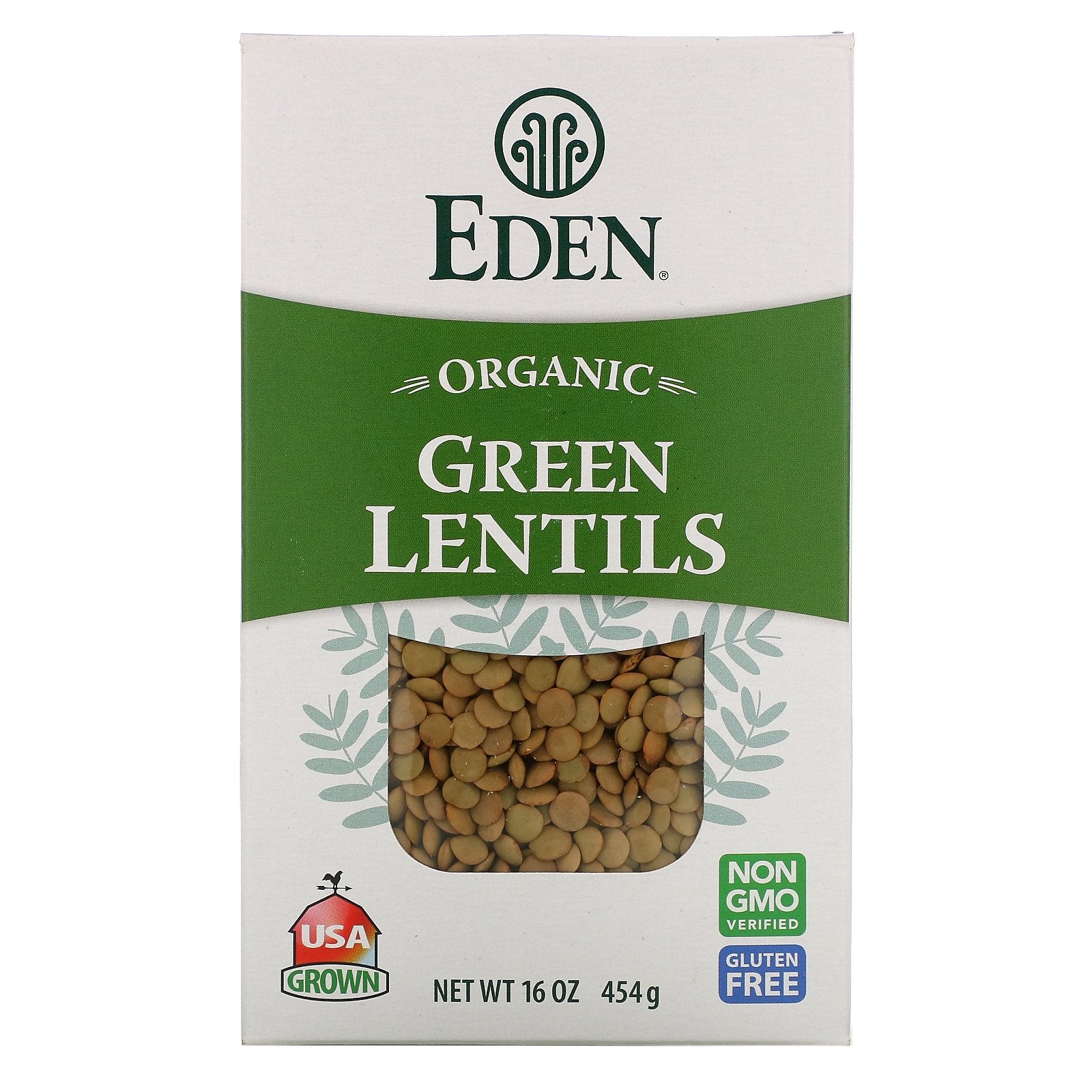 Eden Foods, Organic, Green Lentils, 16 oz (454 g)