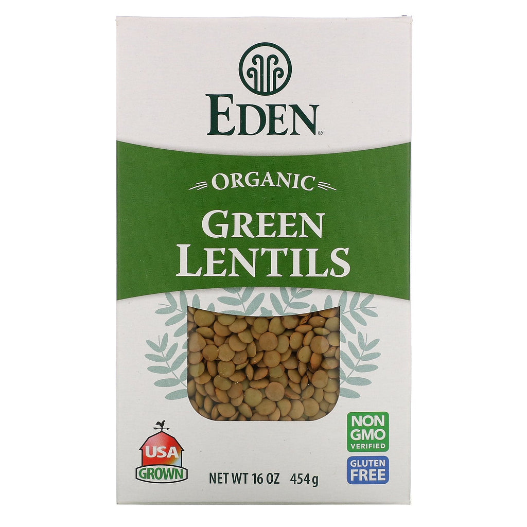 Eden Foods, Organic, Green Lentils, 16 oz (454 g)