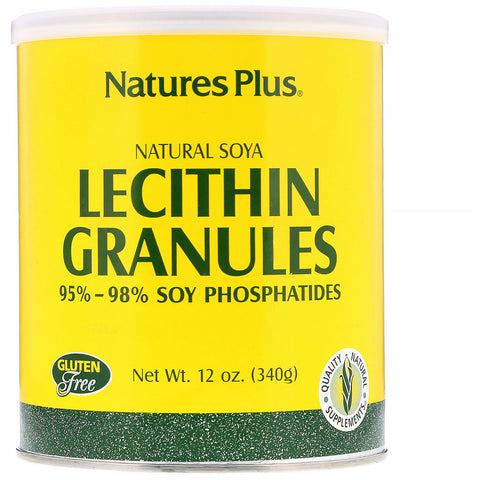 Nature's Plus, Lecithin Granules, Natural Soya, 12 oz (340 g)