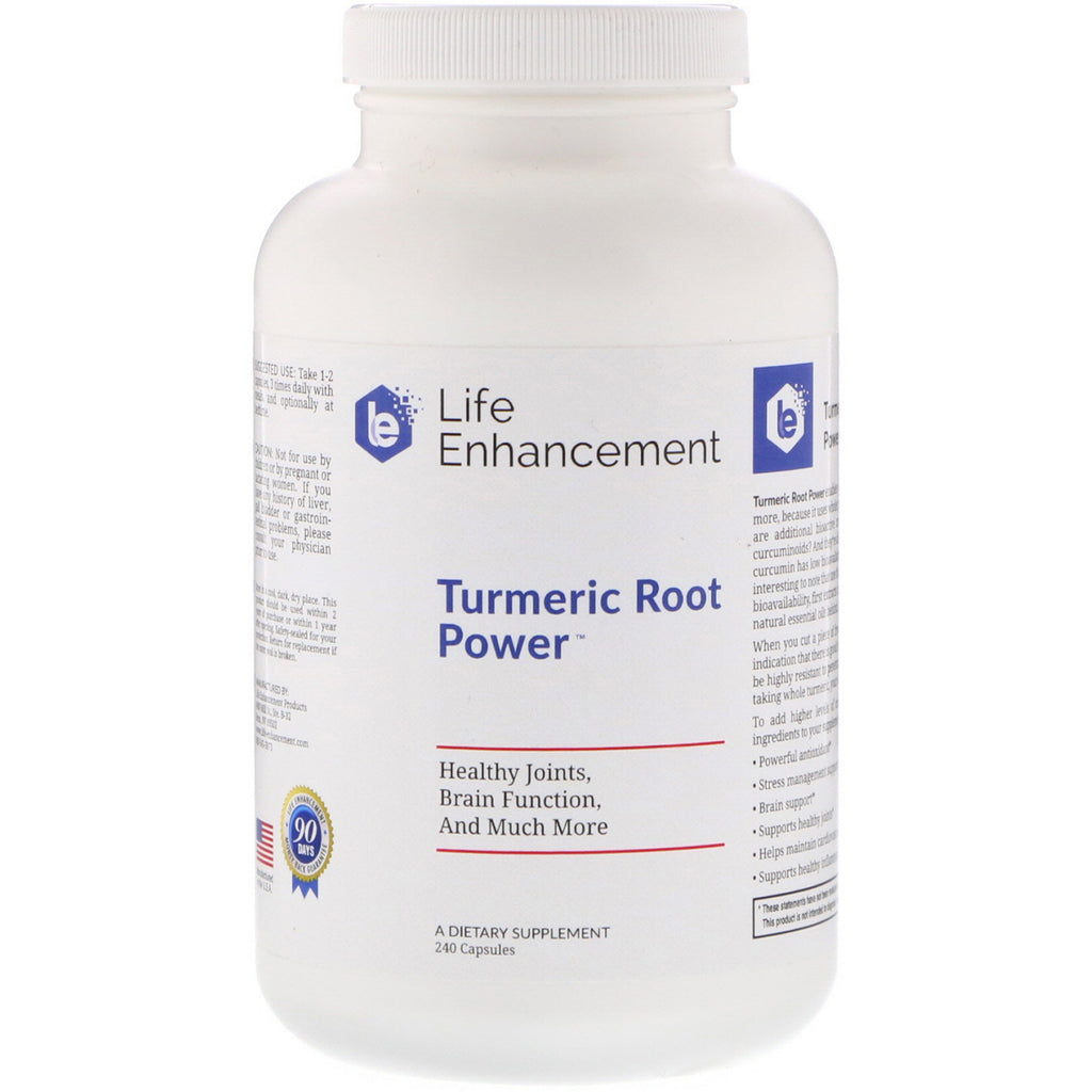 Life Enhancement, Turmeric Root Power, 240 Capsules