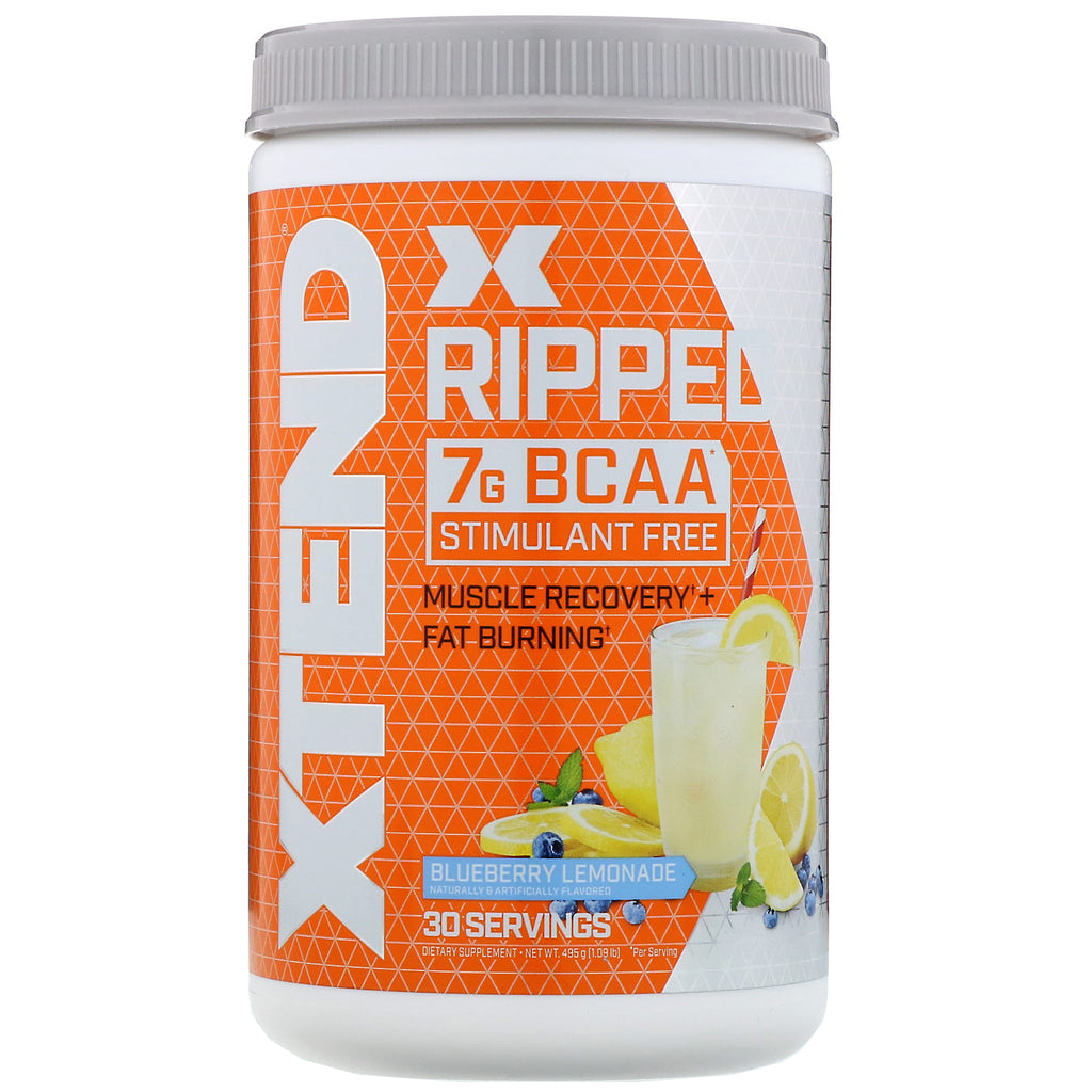 Xtend, Ripped, 7G BCAAs, Blueberry Lemonade, 1.09 lbs (495 g)
