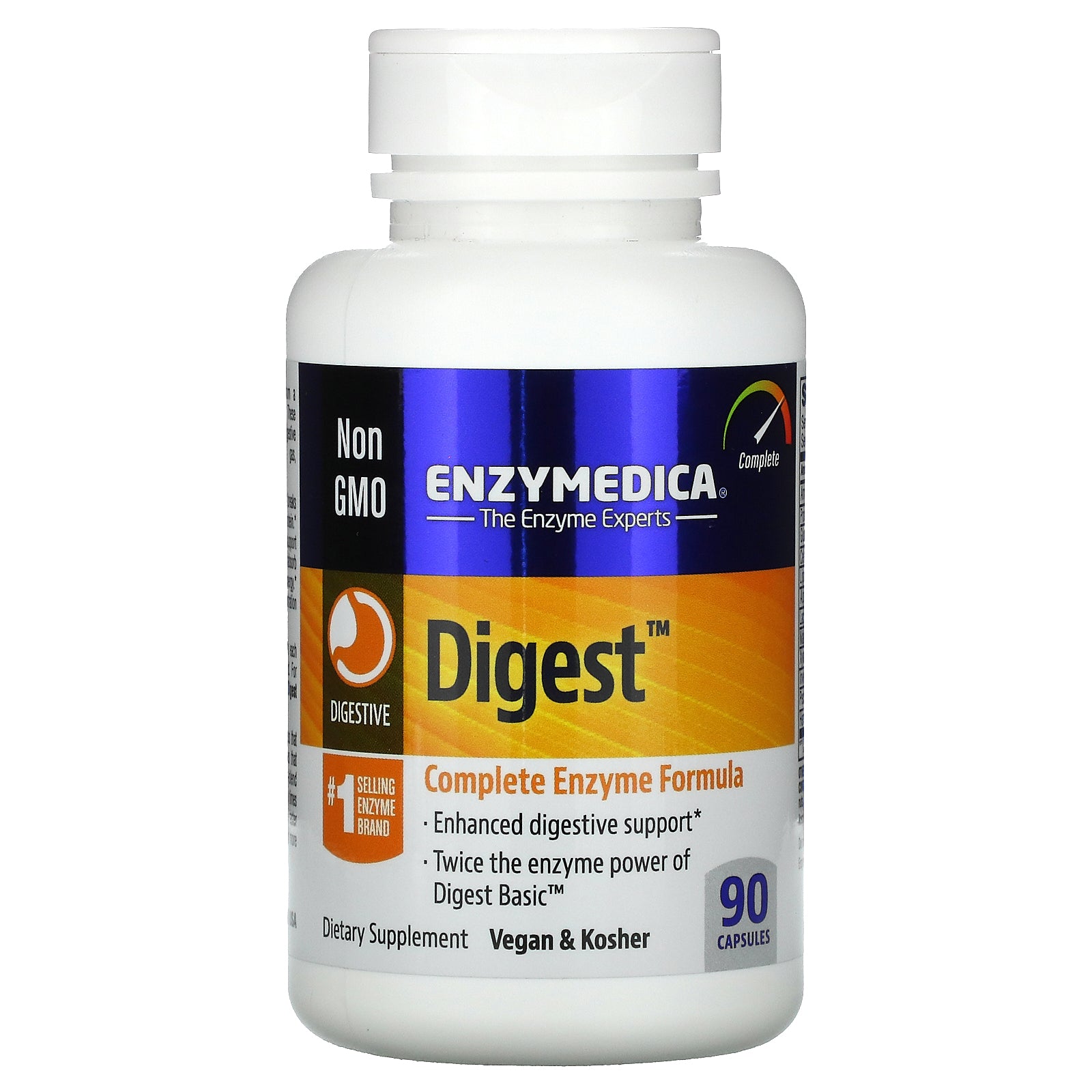 Enzymedica, Digest, Complete Enzyme Formula, 90 Capsules