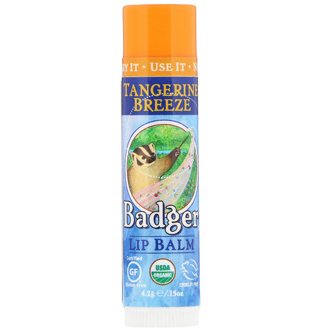 Badger Company, Lip Balm, Tangerine Breeze, .15 oz (4.2 g)