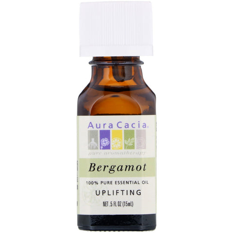 Aura Cacia, 100% Pure Essential Oil, Bergamot, .5 fl oz (15 ml)