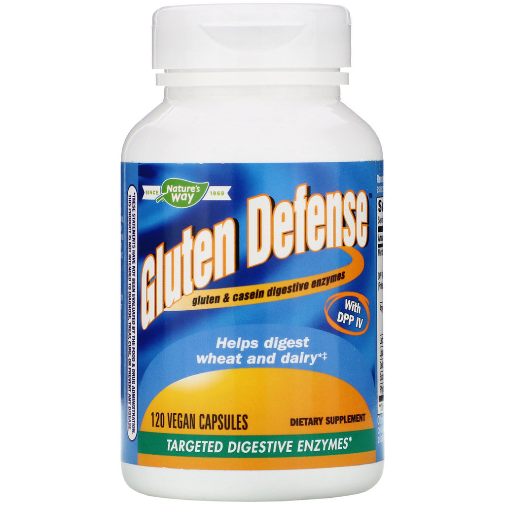 Nature's Way, Gluten Defense with DPP IV, 120 Vegan Capsules