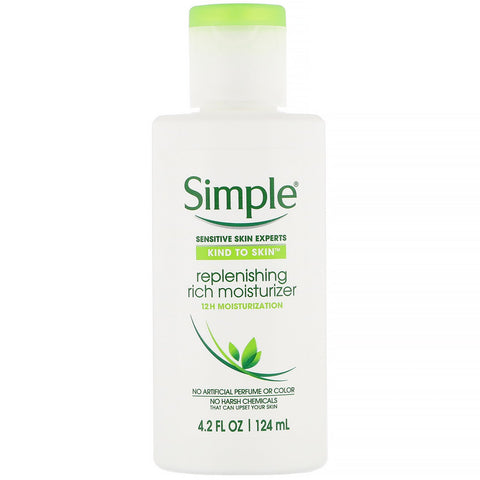 Simple Skincare, Replenishing Rich Moisturizer, 4.2 fl oz (124 ml)