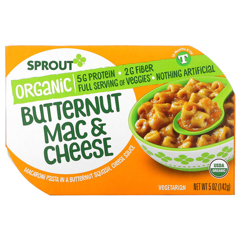 Sprout Organic, Butternut Mac & Cheese, 12 Months and Up, 5 oz ( 142 g)