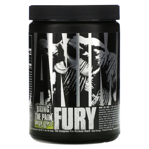Universal Nutrition, Animal Fury, Green Apple, 82.65 g