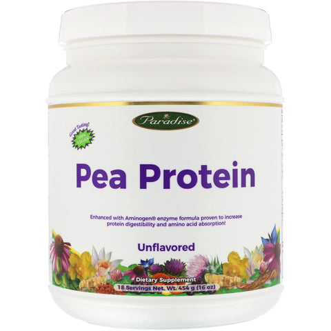 Paradise Herbs, Pea Protein, Unflavored, 16 oz (454 g)