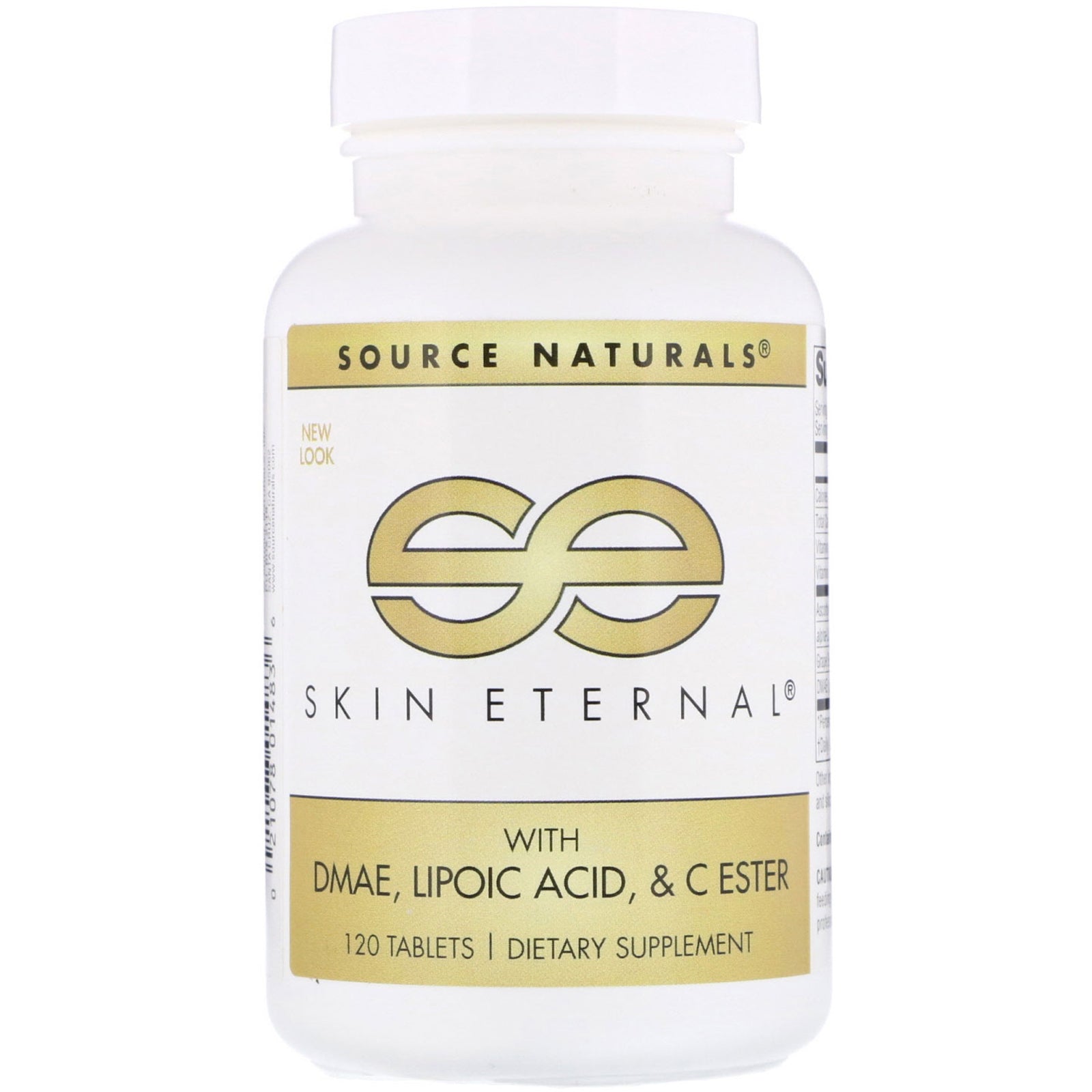 Source Naturals, Skin Eternal with DMAE, Lipoic Acid, and C Ester, 120 Tablets