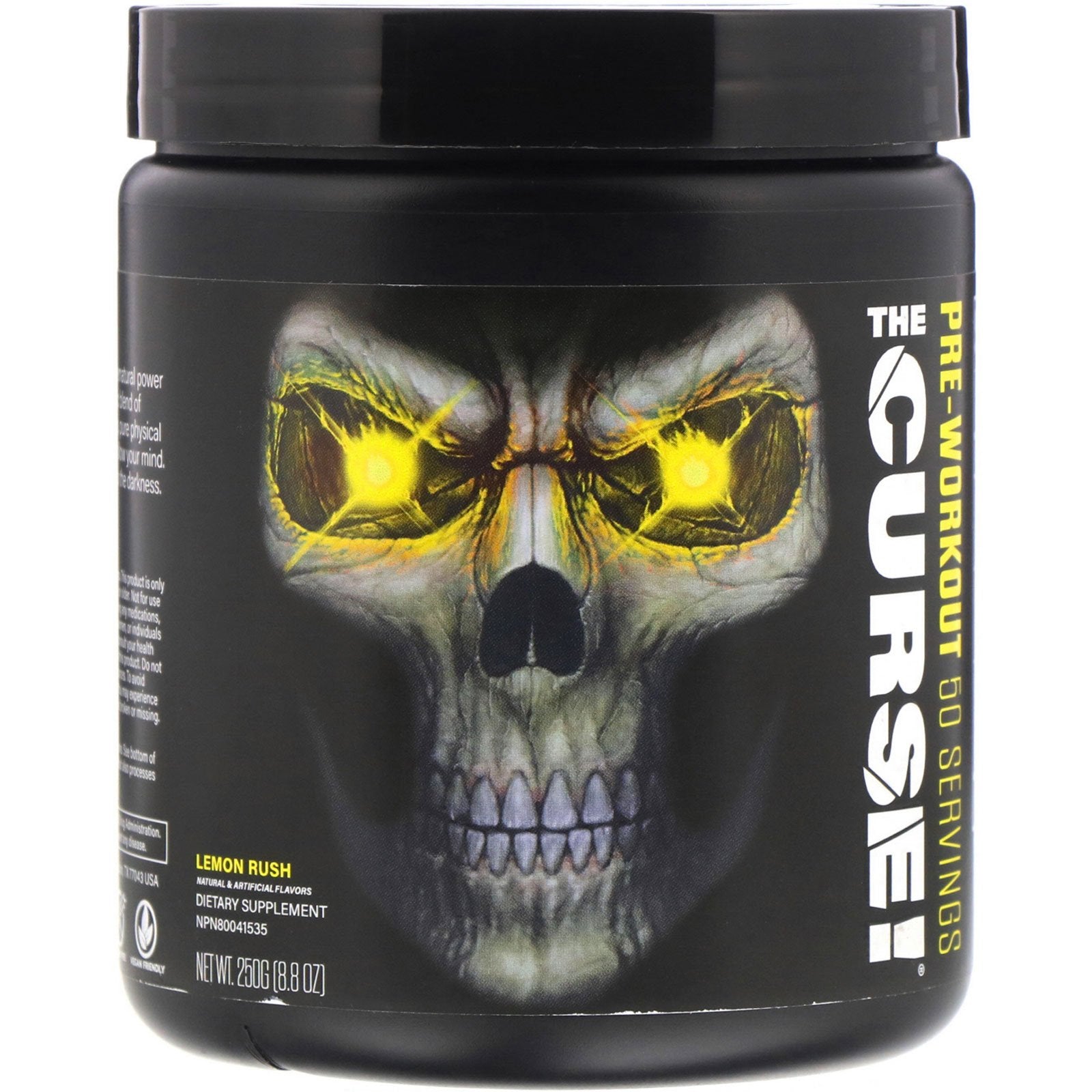 JNX Sports, The Curse, Pre Workout, Lemon Rush, 8.8 oz (250 g)