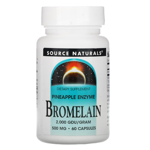 Source Naturals, Bromelain, 500 mg, 60 Capsules