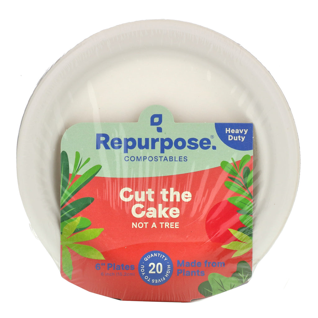 Repurpose, Heavy Duty, 6" Plates, 20 Count