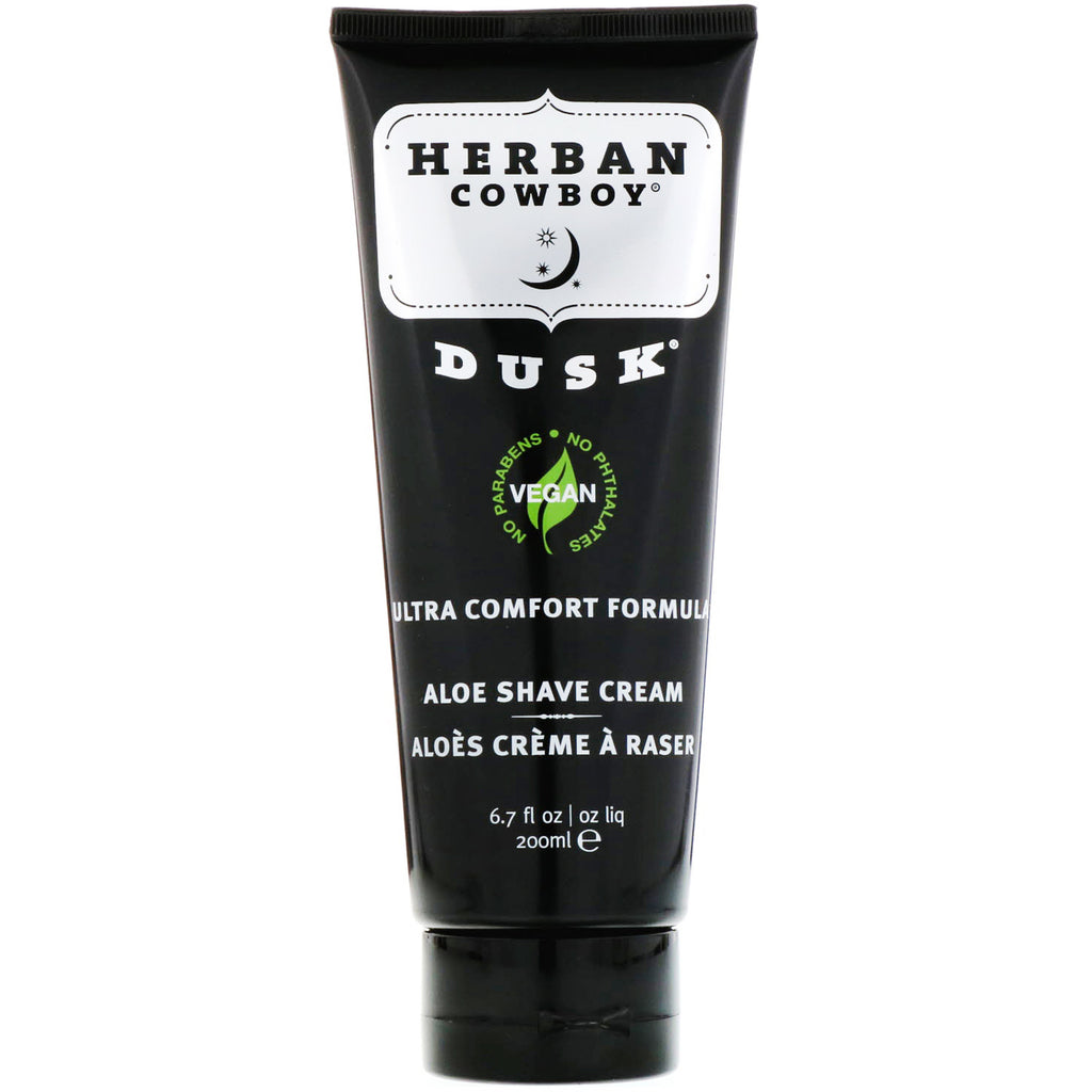 Herban Cowboy, Aloe Shave Cream, Dusk, 6.7 fl oz (200 ml)