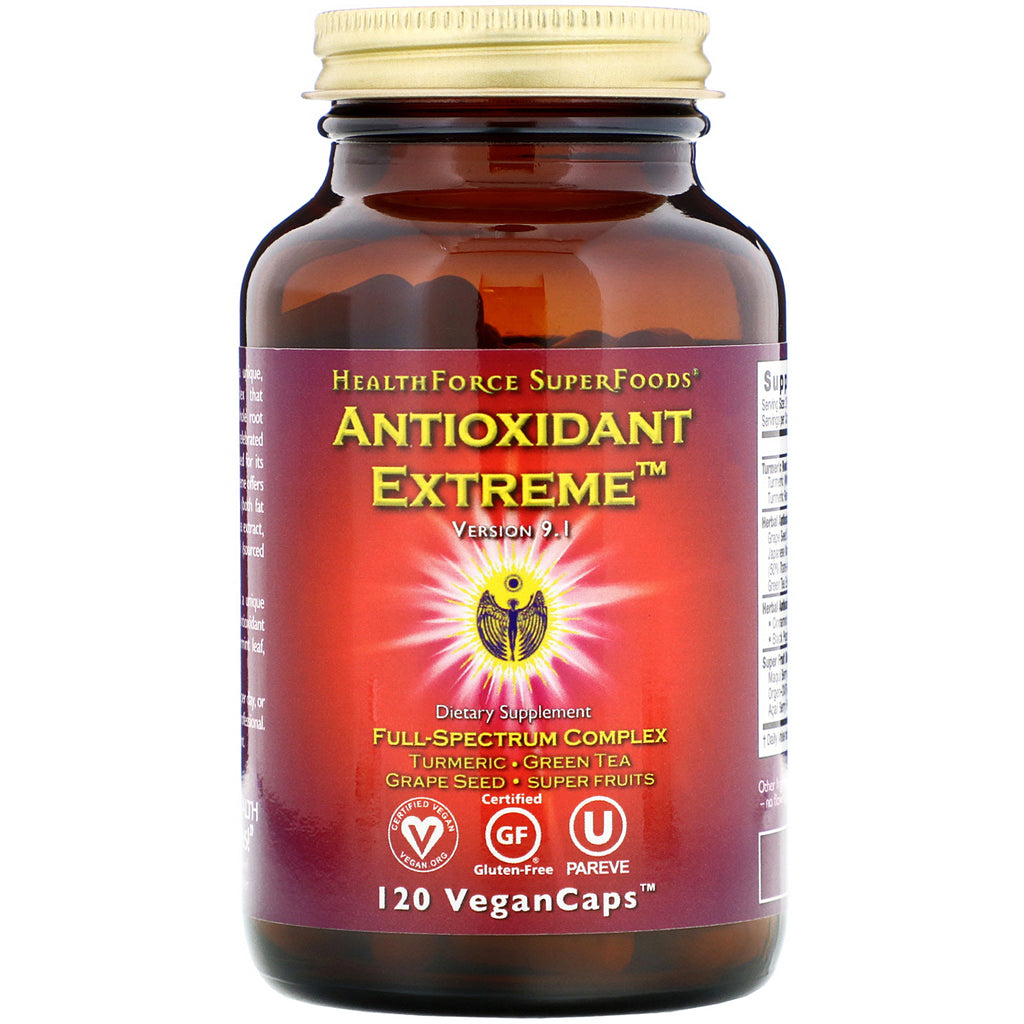 HealthForce Superfoods, Antioxidant Extreme, Version 9.1, 120 VeganCaps