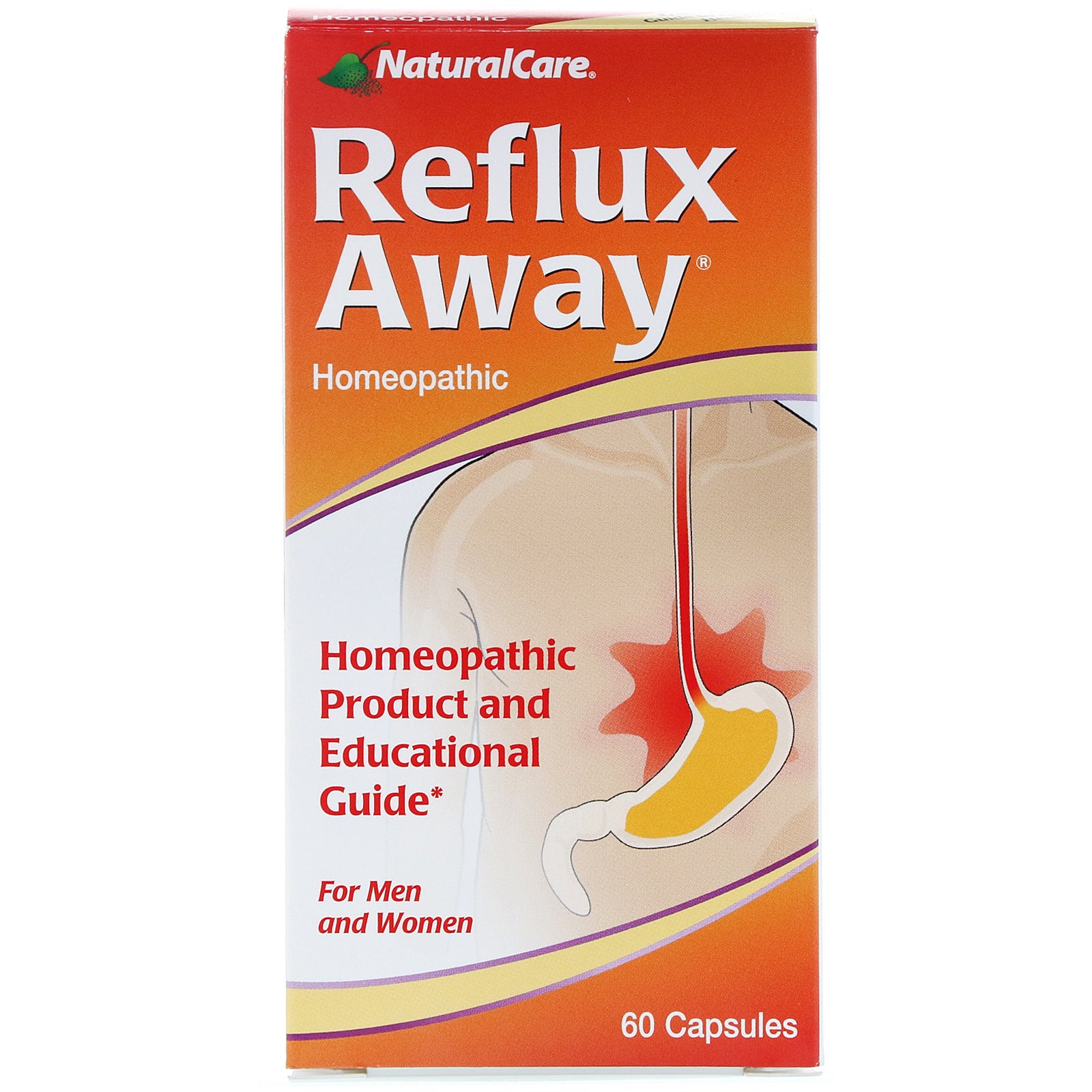 NaturalCare, Reflux-Away, For Men and Women, 60 Capsules