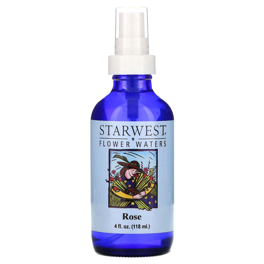 Starwest Botanicals, Flower Waters, Rose, 4 fl oz (118 ml)