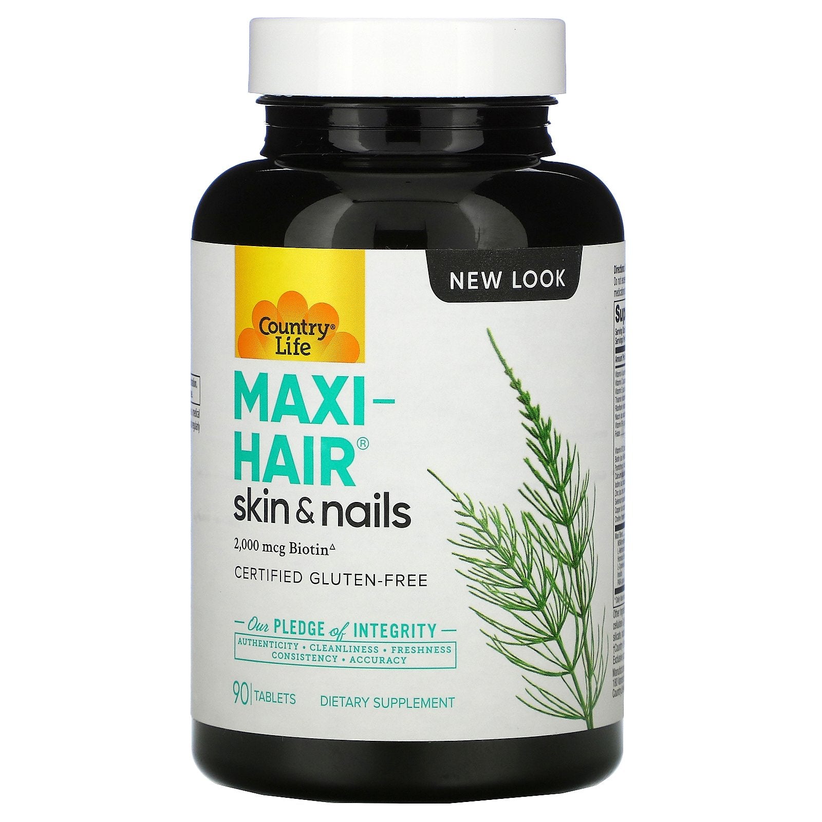 Country Life, Maxi-Hair, 90 Tablets