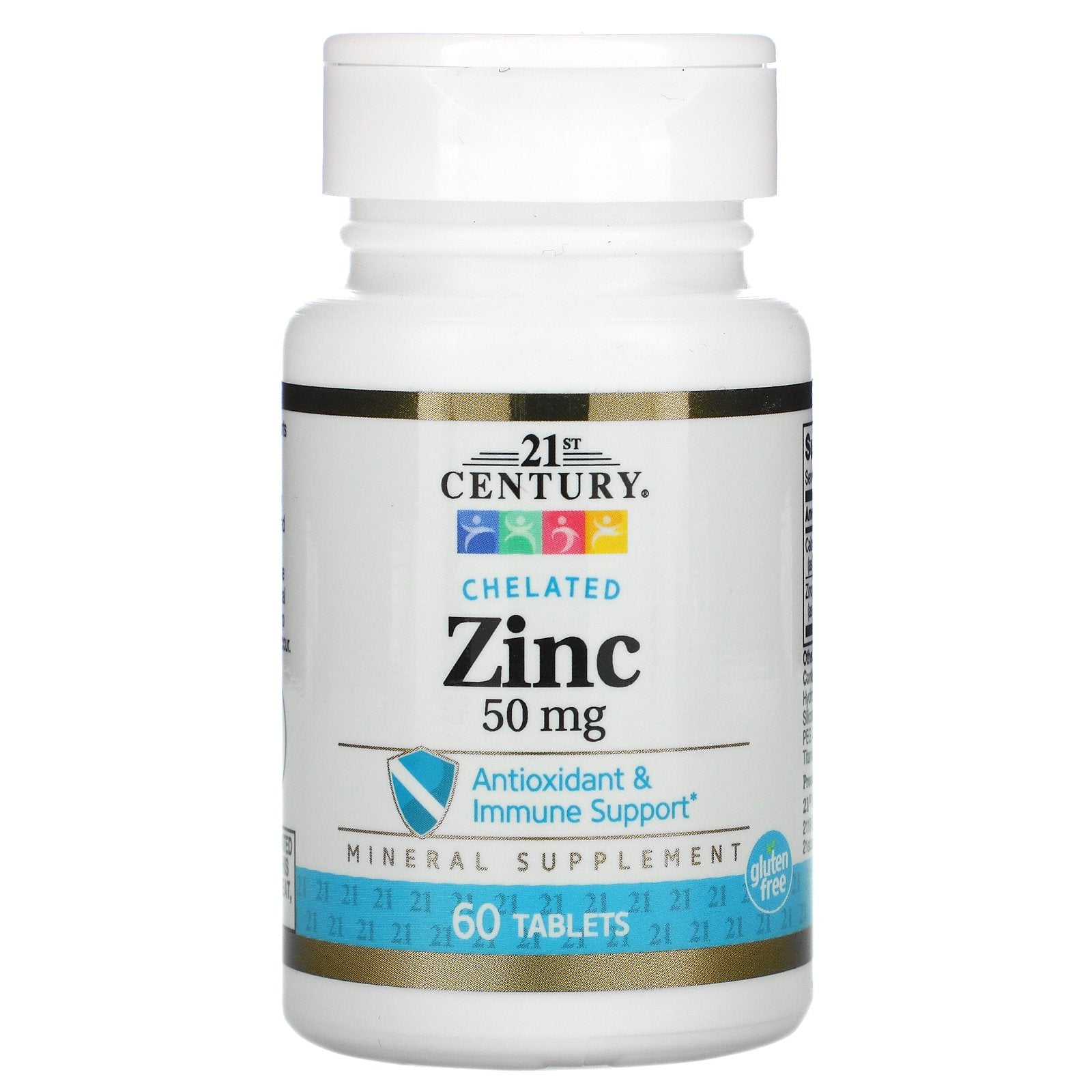 21st Century, Zinc, Chelated, 50 mg, 60 Tablets