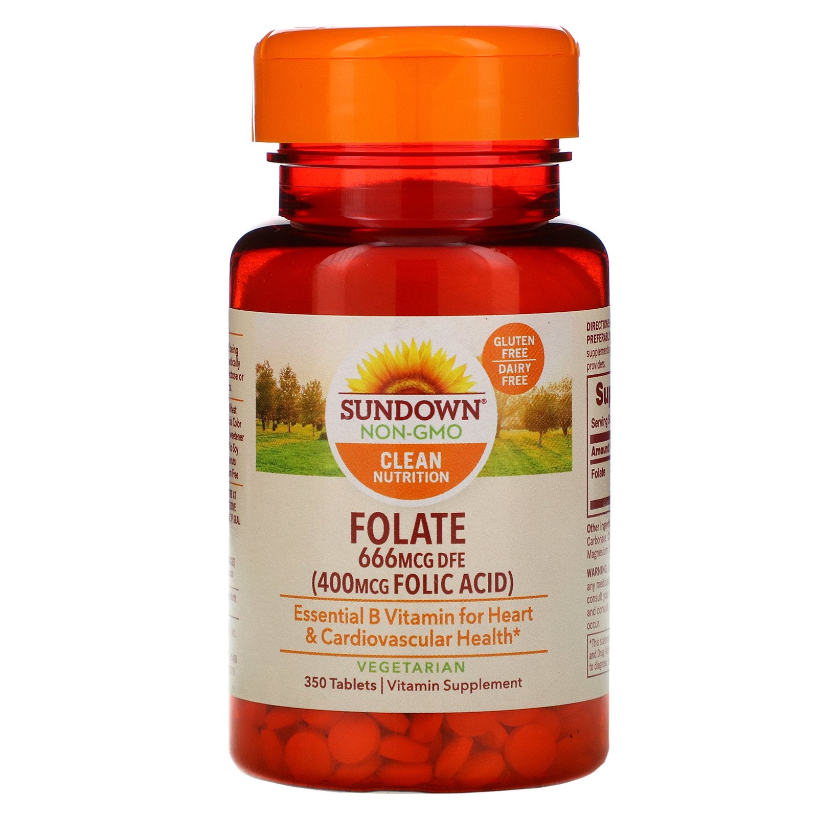 Sundown Naturals, Folate, 666 mcg DFE, 350 Tablets