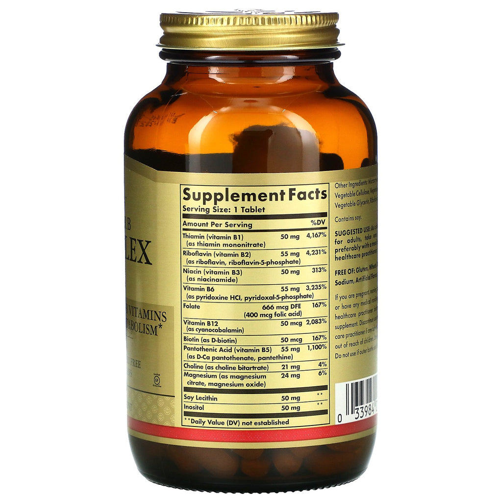 Solgar, Megasorb B-Complex "50", 250 Tablets