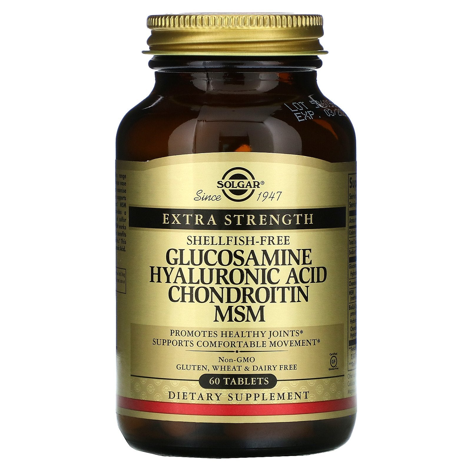 Solgar, Glucosamine Hyaluronic Acid Chondroitin MSM, 60 Tablets