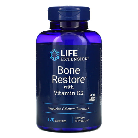 Life Extension, Bone Restore with Vitamin K2, 120 Capsules