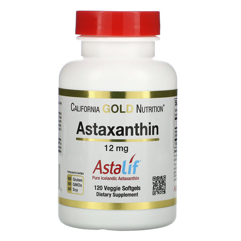 California Gold Nutrition, Astaxanthin, AstaLif Pure Icelandic, 12 mg, 120 Veggie Softgels