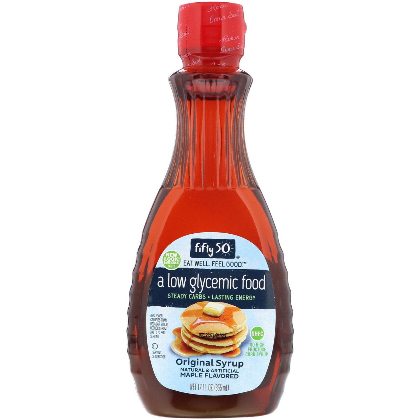 Fifty 50, Original Syrup, Maple Flavored, 12 fl oz (355 ml)
