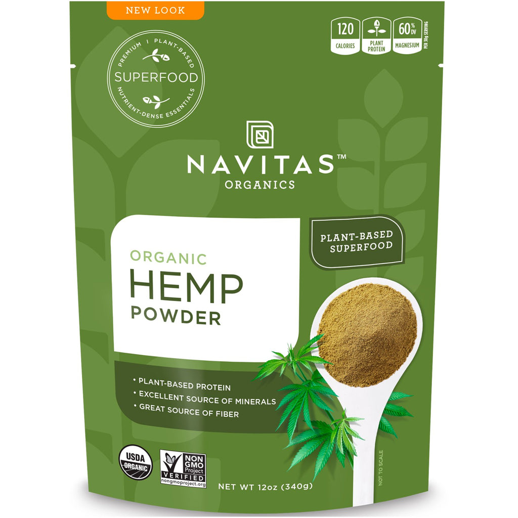 Navitas Organics, Organic Hemp Powder, 12 oz (340 g)