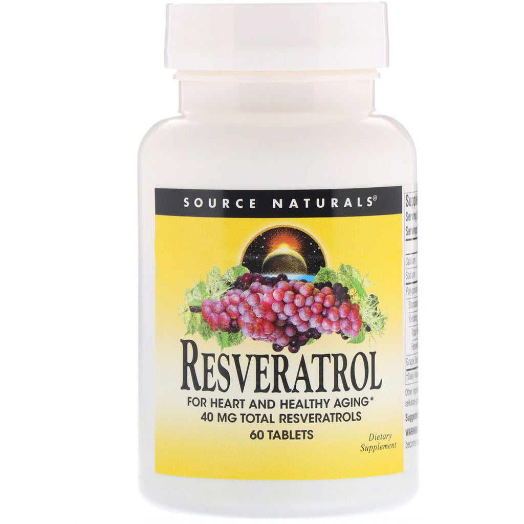 Source Naturals, Resveratrol, 60 Tablets