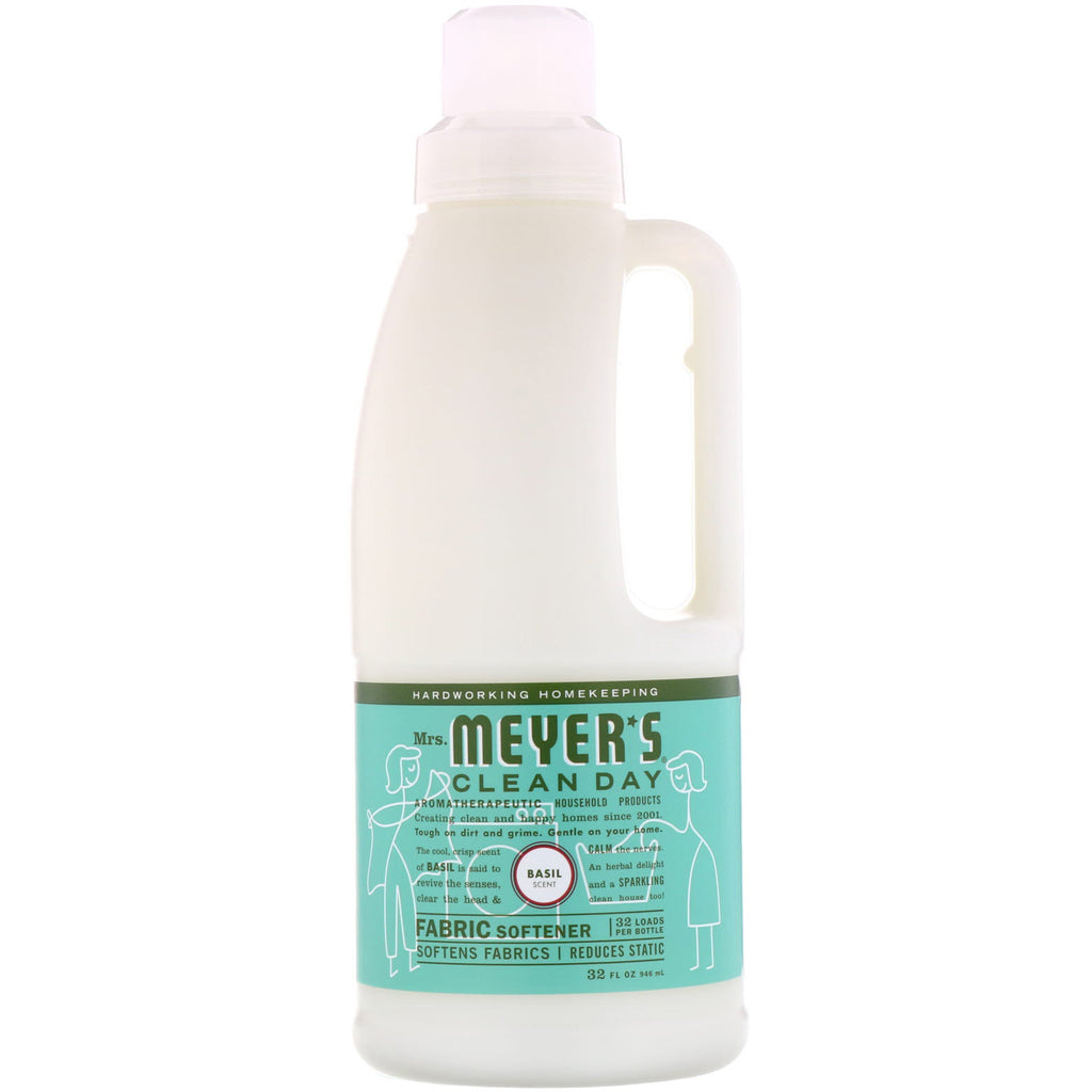 Mrs. Meyers Clean Day, Fabric Softener, Basil Scent, 32 fl oz (946 ml)