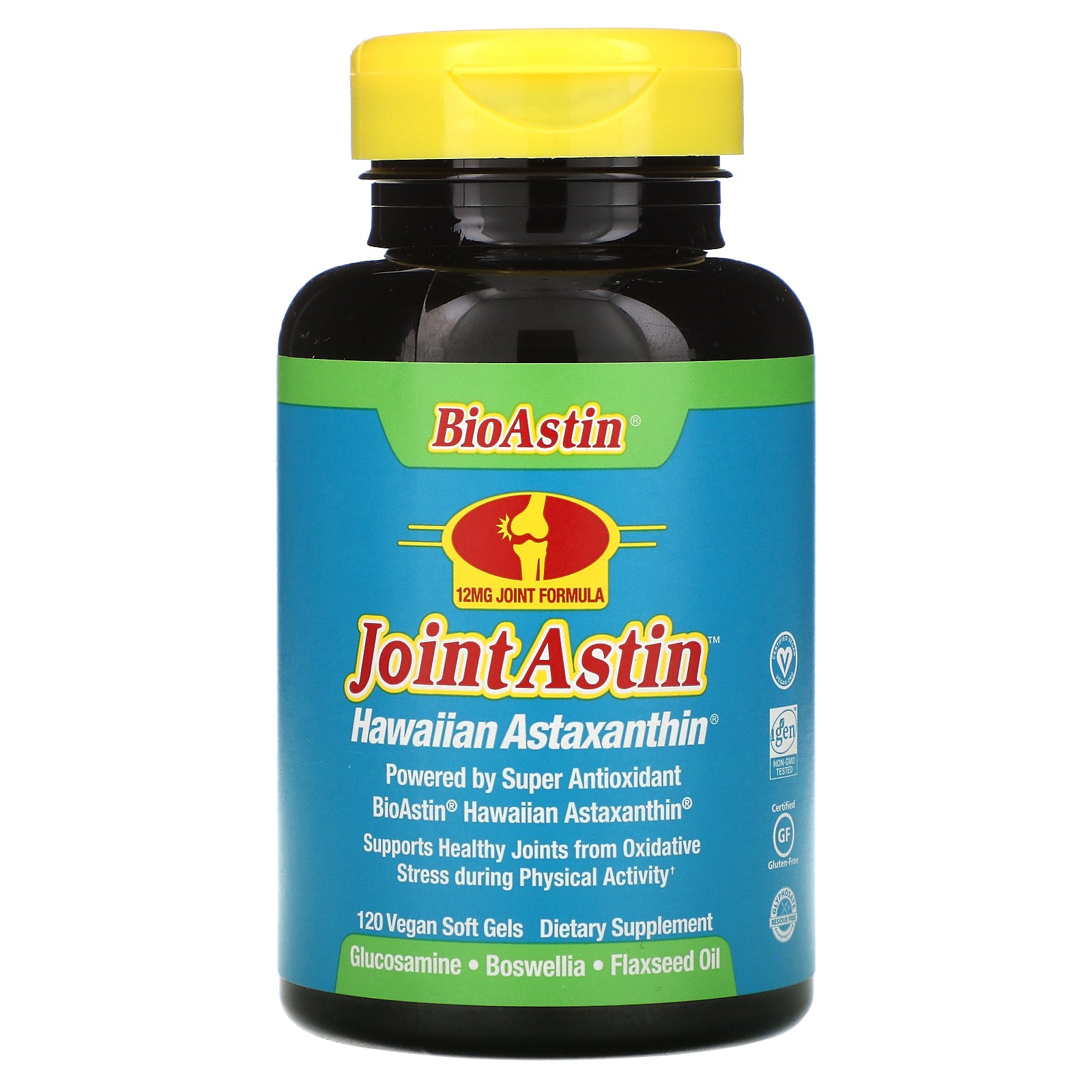 Nutrex Hawaii, JointAstin, Hawaiian Astaxanthin, 120 Vegan Soft Gels