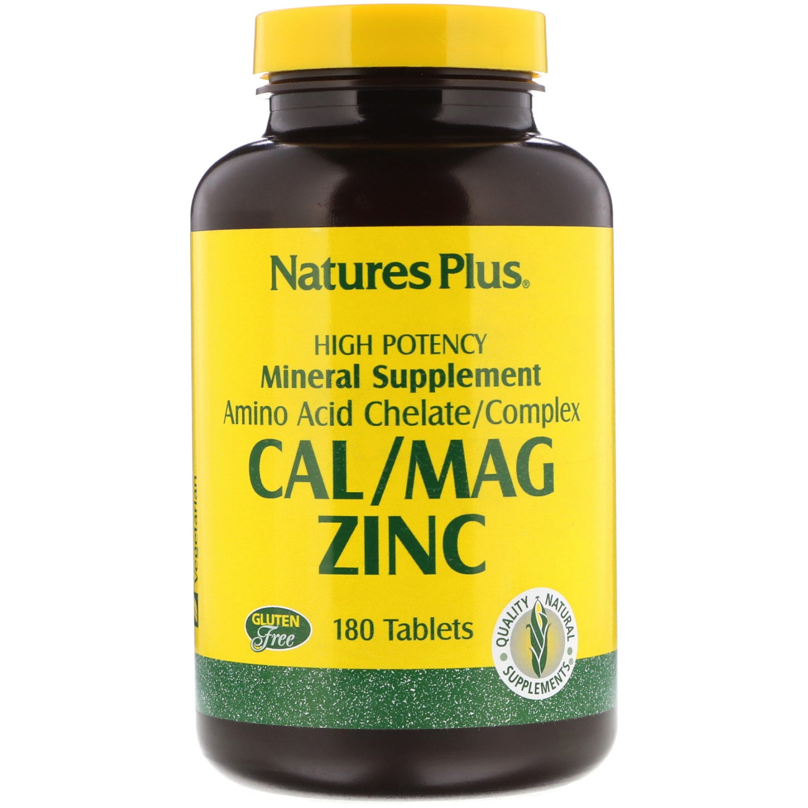 Nature's Plus, Cal/Mag Zinc, 180 Tablets