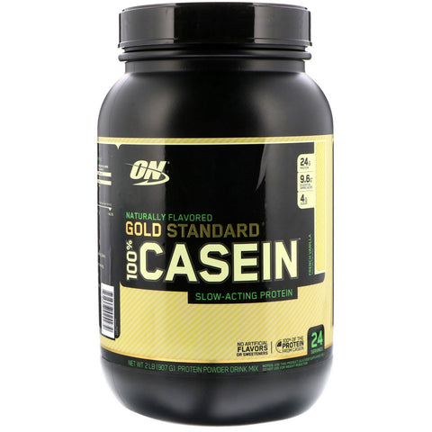 Optimum Nutrition, Gold Standard 100% Casein, Naturally Flavored, French Vanilla, 2 lbs (907 g)