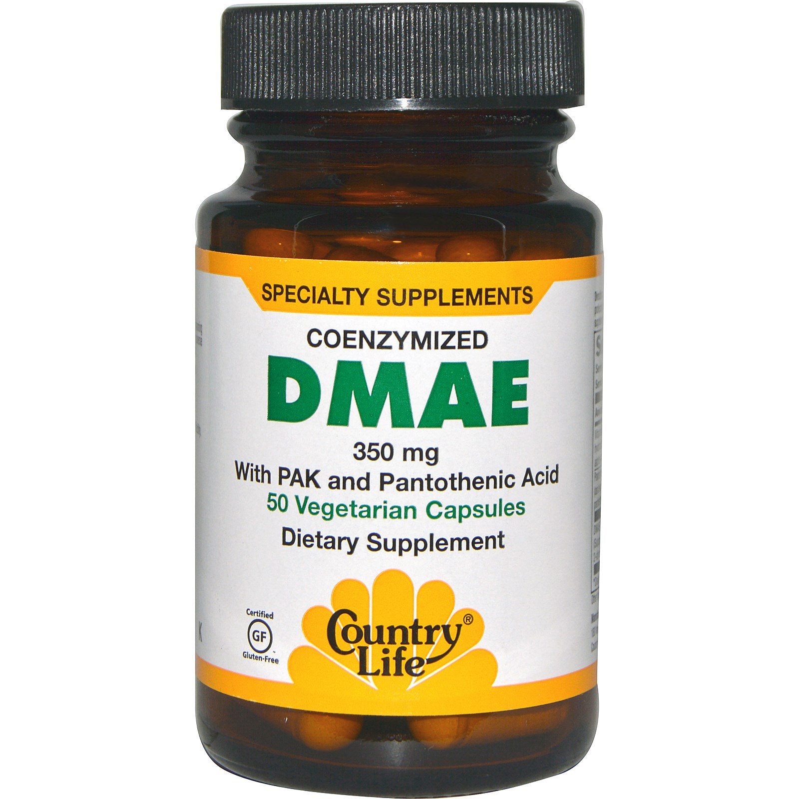 Country Life, Coenzymized DMAE, 350 mg, 50 Vegetarian Capsules