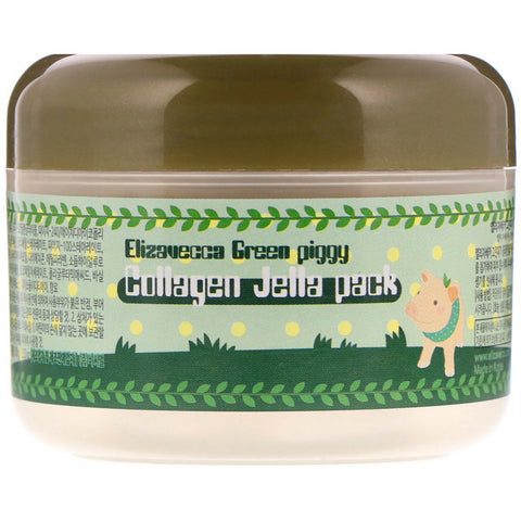 Elizavecca, Green Piggy, Collagen Jelly Pack, 3.53 oz (100 g)