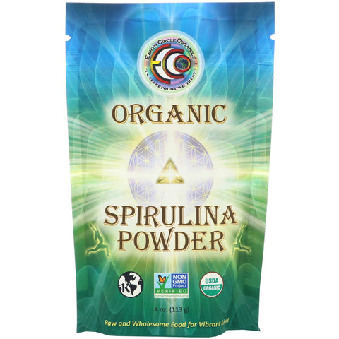 Earth Circle Organics, Organic Spirulina Powder, 4 oz (113 g)