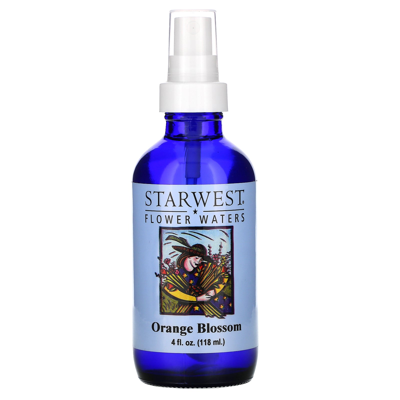 Starwest Botanicals, Flower Waters, Orange Blossom, 4 fl oz (118 ml)